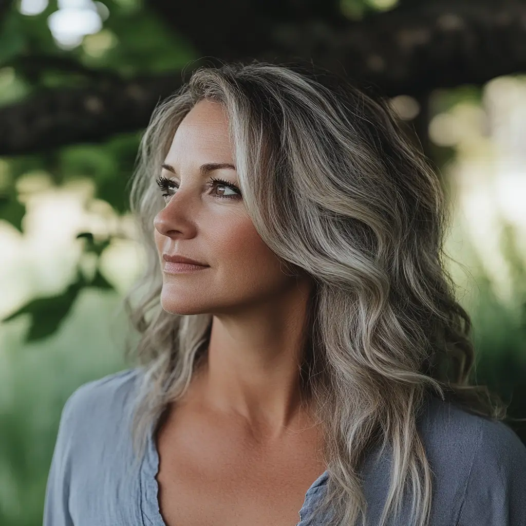 A woman gazing off into the distance